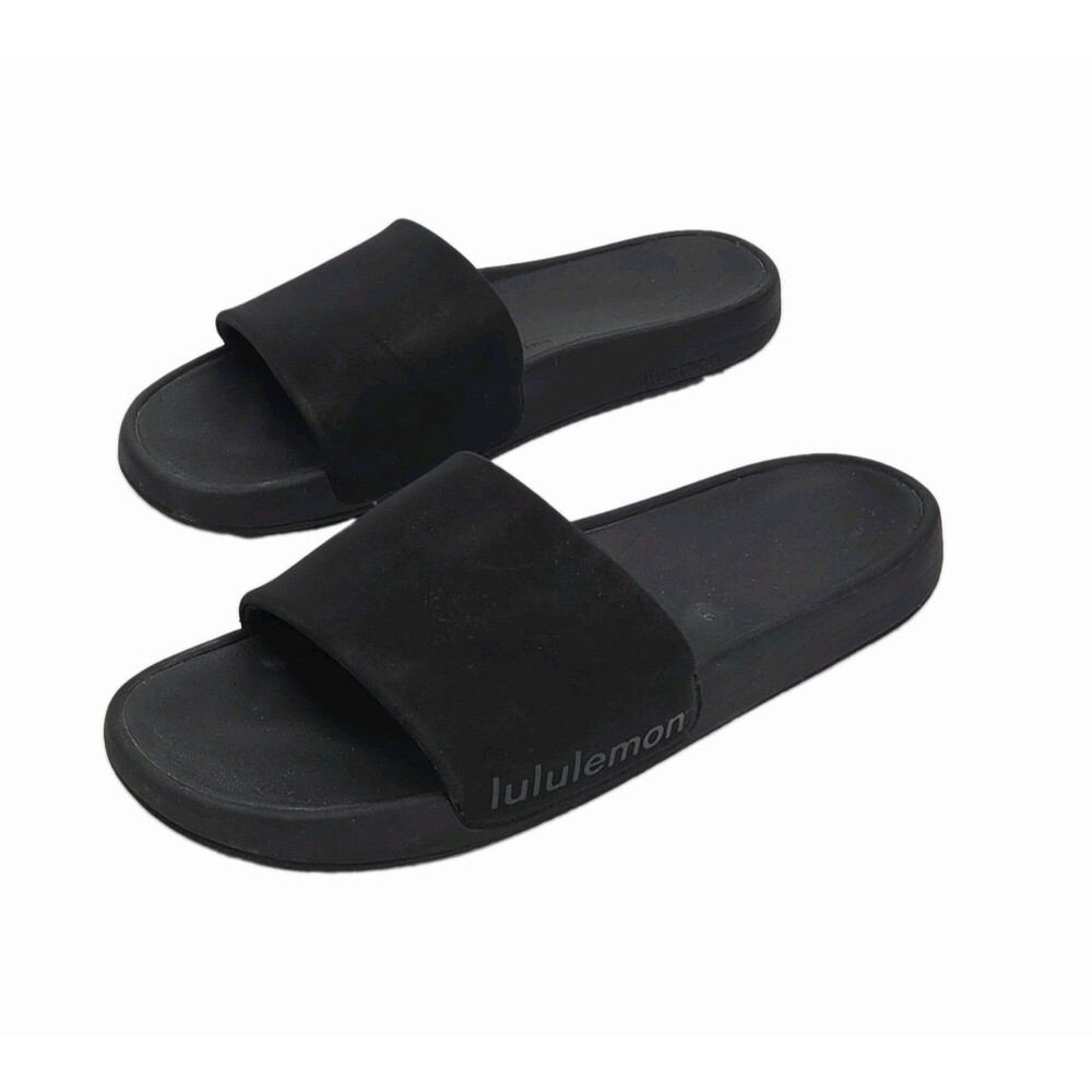 Lululemon Sandal Restfeel Slides Black Men Sz 11 Slip-On Shoe EU 45.5 Recovery